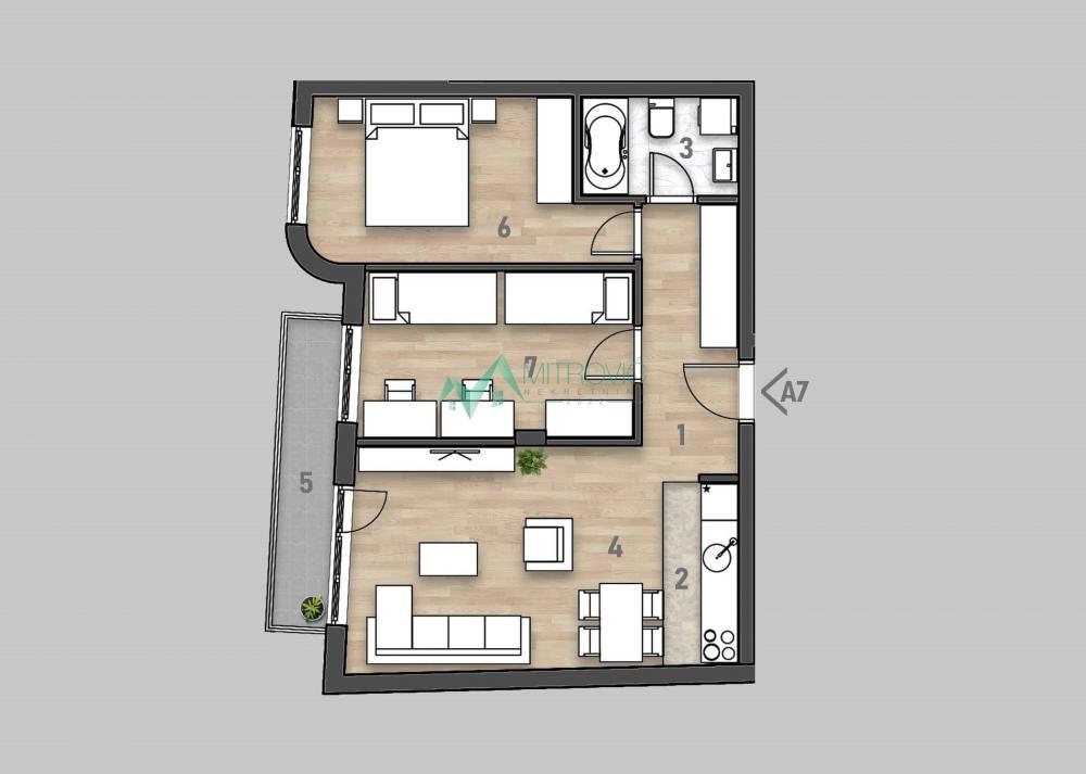 Glavna slika -Novi Sad - Urbani komfor, vrhunska lokacija – STAN 62m² 