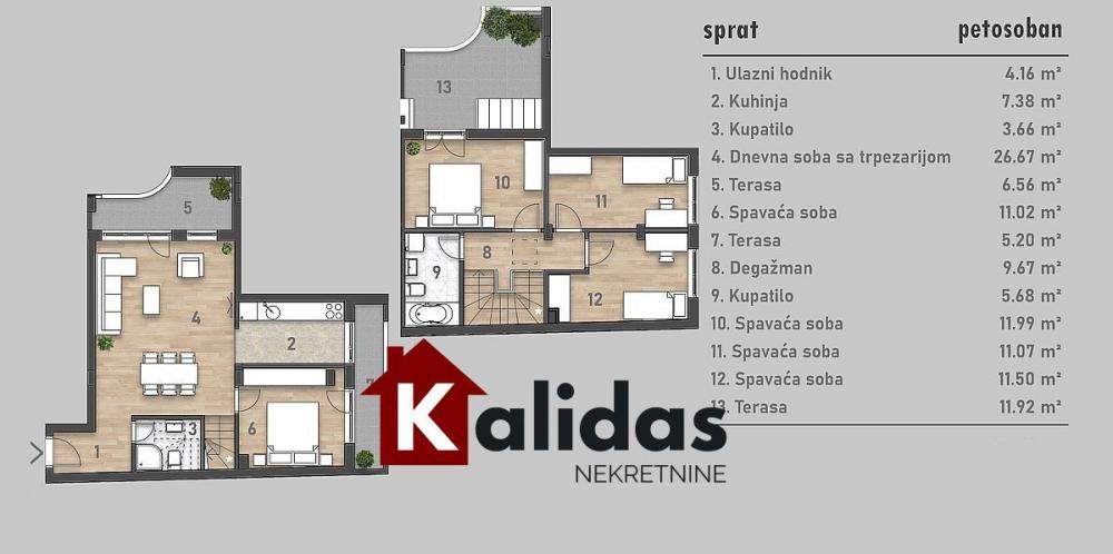Glavna slika -Stan,NOVI SAD,CENTAR,kv: 122, € 443400, ID: 1008074