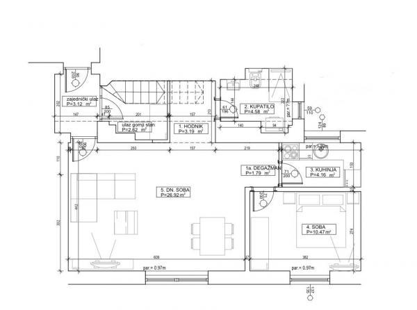 Glavna slika -Stan,NOVI SAD,CENTAR,kv: 51, € 163000, ID: 1019233