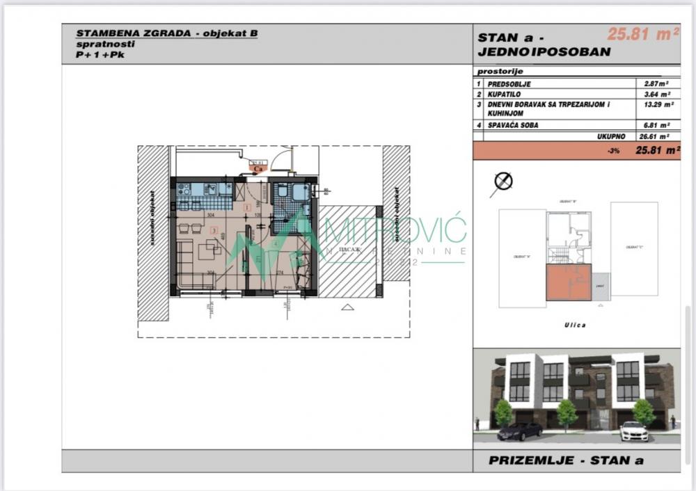 Slika 1 - Urbana vila, stan/garaža, u blizini Bul.P.Pavla 