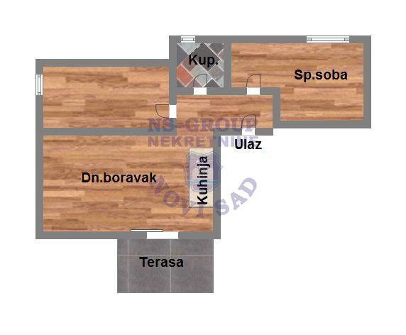 Glavna slika -Dvoiposoban, 50m2, Lipov gaj Novi Sad Novi Sad