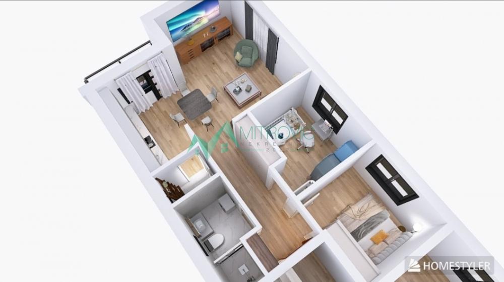 Slika 1 - Veternik, izgradnja, dvoiposoban stan. 59m2. 