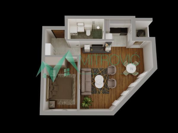 Glavna slika -Petrovaradin - Jednoiposoban stan, 46 m2  