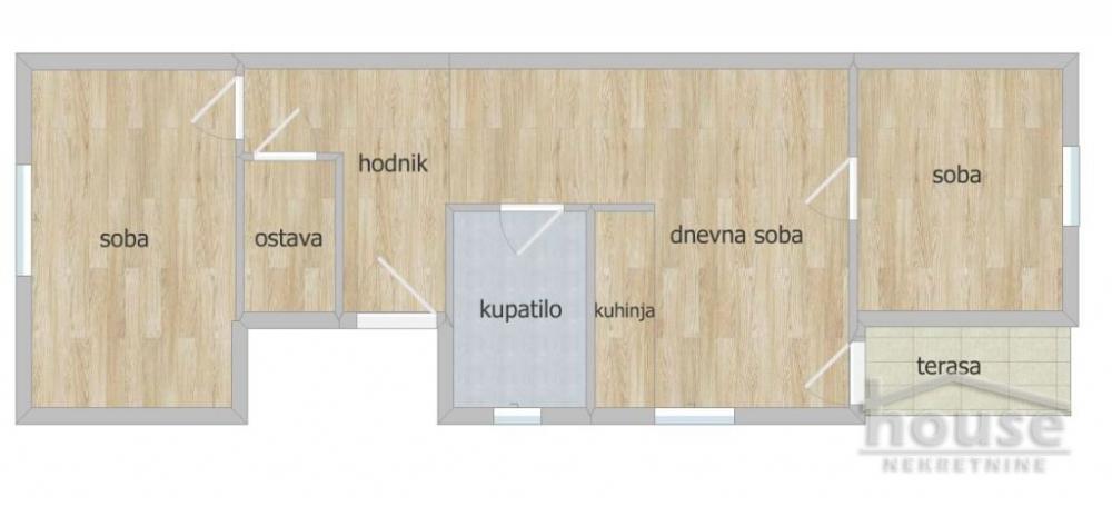 Slika 1 - Stan,NOVI SAD,TELEP,kv: 56.00, € 110000, ID: 1064480