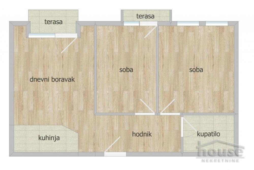 Slika 1 - Stan,NOVI SAD,NOVA DETELINARA,kv: 59.00, € 181000, ID: 1064495