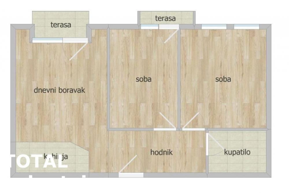 Slika 9 - Stan,NOVI SAD,NOVA DETELINARA,kv: 59.00, € 181000, ID: 1101343