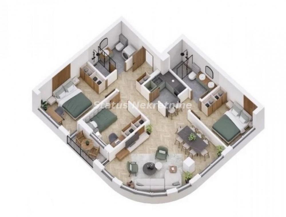 Slika 1 - Petrovaradin-Veliki Četvorosoban stan  84 m2 u Pogodnom kraju-povrat PDV-065/385 8880