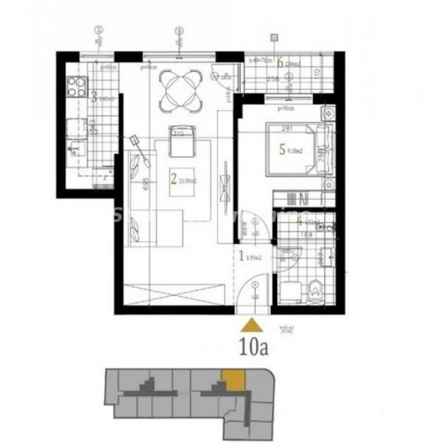 Slika 1 - Petrovaradin-Lep Dvosoban stan 44 m2 u Pogodnom kraju-povrat PDV-065/385 8880