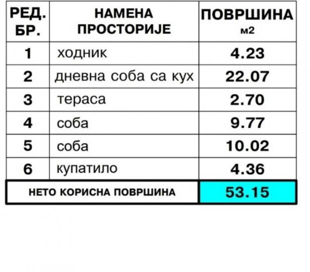Slika 11 - Dvoiposoban, 53m2, Adice Novi Sad, sa terasom, sa parkingom