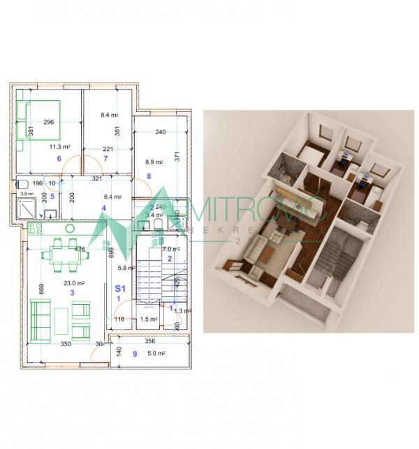 Glavna slika -NOV STAN NA I SPRATU – 76 m² – MOGUĆNOST POVRATA PDV-a – KVALITETNA GRADNJA!