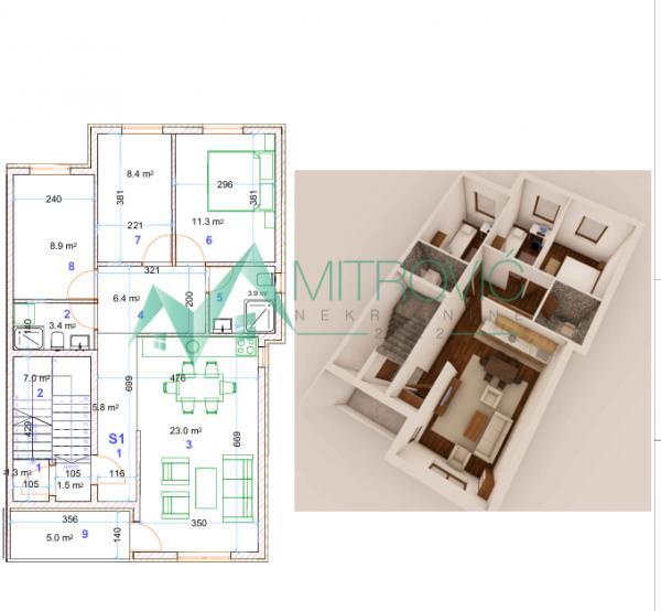 Glavna slika -NOV STAN NA I SPRATU – 76 m² – MOGUĆNOST POVRATA PDV-a – KVALITETNA GRADNJA!