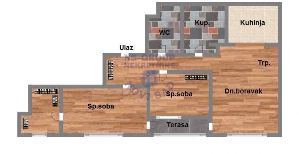 Glavna slika -Trosoban stan na odličnoj lokaciji u Petrovaradinu! 
