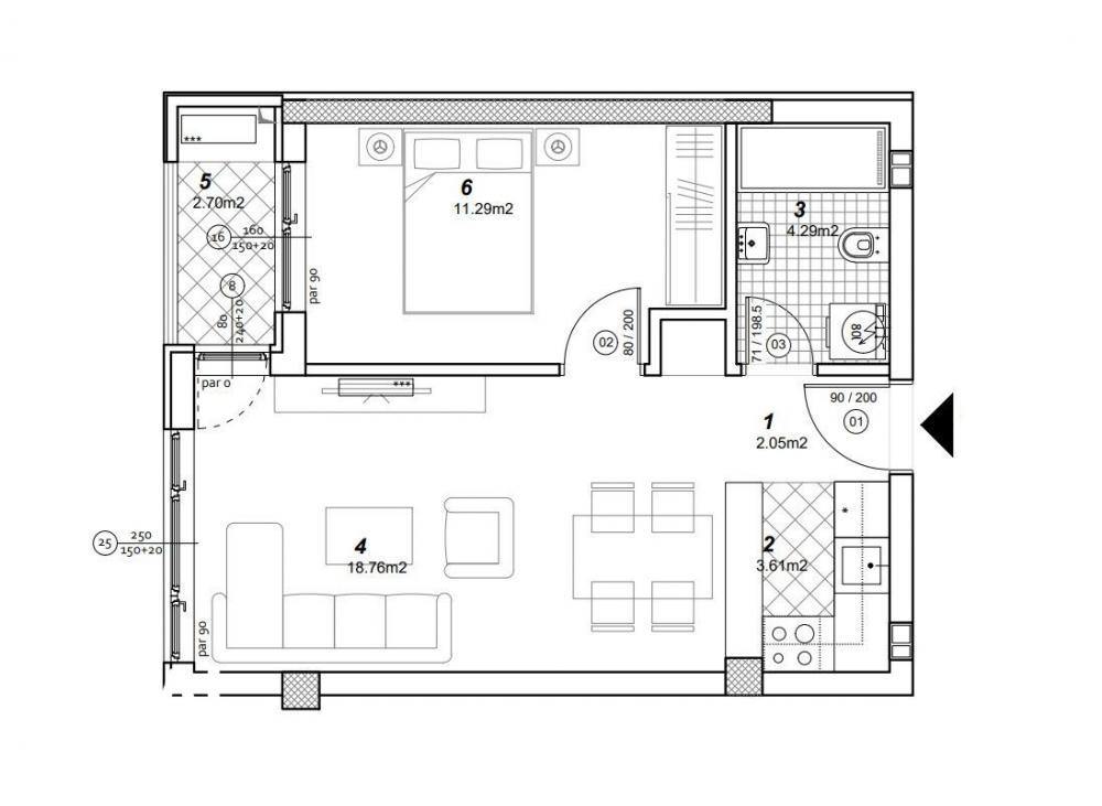 Glavna slika -Stan,NOVI SAD,TELEP,kv: 41.00, € 99760, ID: 1101412