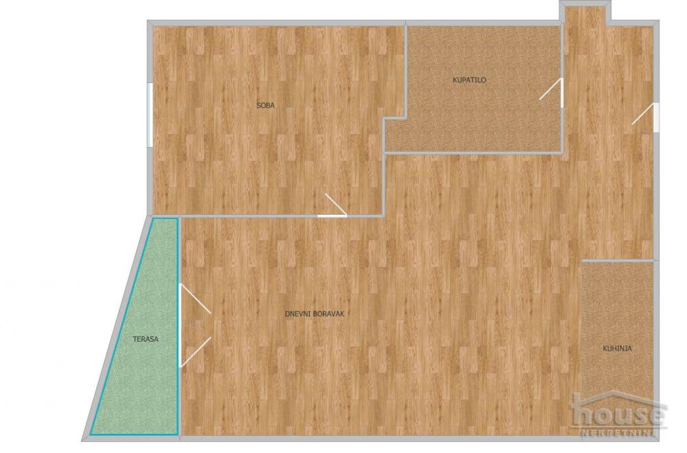 Slika 1 - Stan,NOVI SAD,GRBAVICA,kv: 36.00, € 120000, ID: 1064599