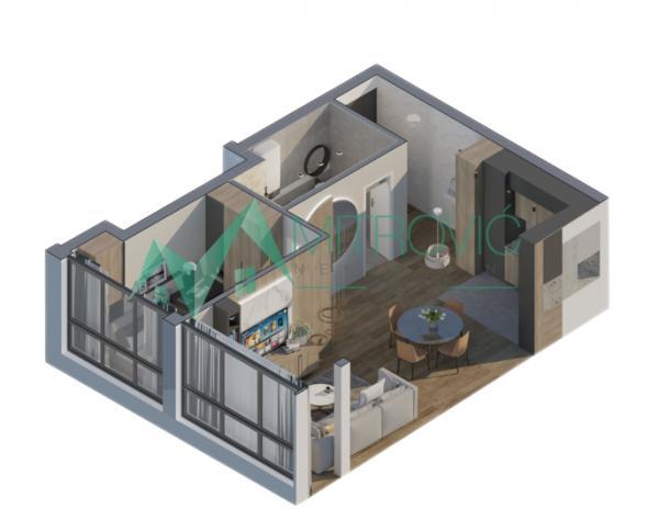 Glavna slika -Novi Sad, Sajam - Luksuzni stanovi u novogradnji - odlična lokacija! 46 m2 