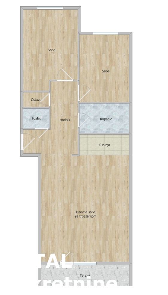 Slika 1 - Stan,NOVI SAD,BULEVAR PATRIJARHA PAVLA,kv: 74.00, € 205000, ID: 1101393