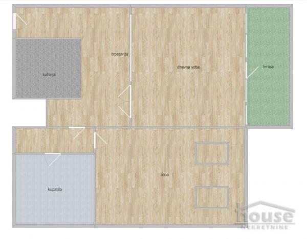 Slika 1 - Stan,NOVI SAD,GRBAVICA,kv: 57.00, € 133900, ID: 1063060