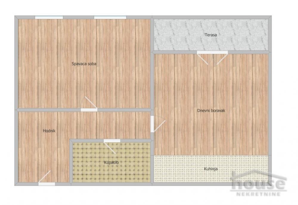 Slika 1 - Stan,NOVI SAD,GRBAVICA,kv: 42.00, € 126000, ID: 1064610