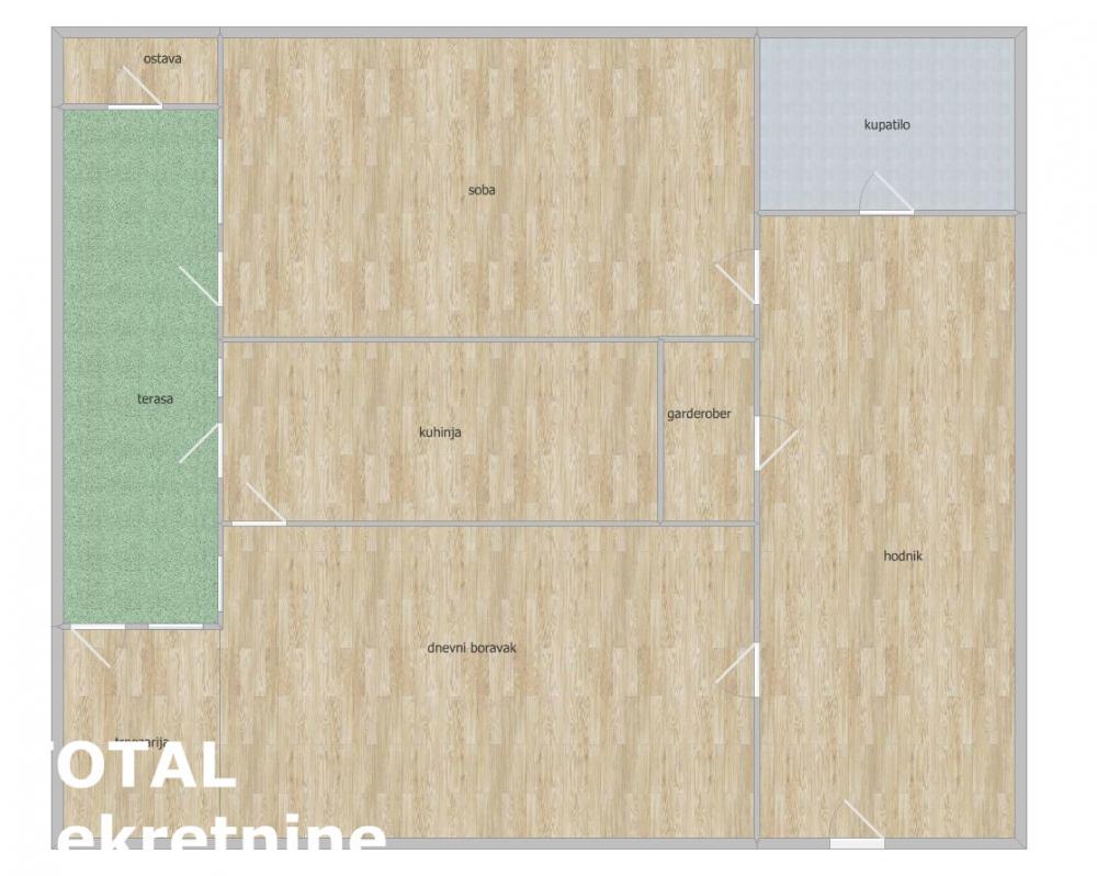 Slika 2 - Stan,NOVI SAD,CENTAR,kv: 64.00, € 220000, ID: 1101459