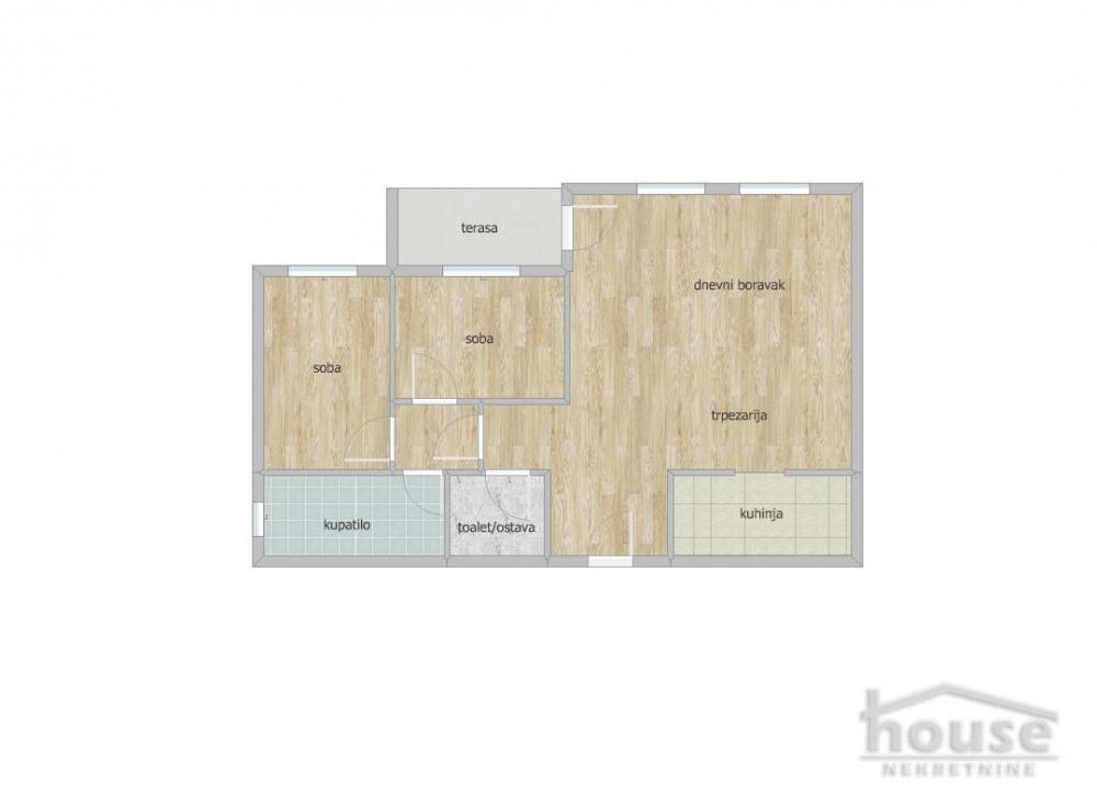 Slika 1 - Stan,NOVI SAD,TELEP,kv: 63.00, € 165000, ID: 1064630