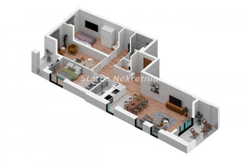 Glavna slika -Podbara-Lep Četvorosoban stan 102 m2 u Pogodnom kraju-povrat PDV-065/385 8880