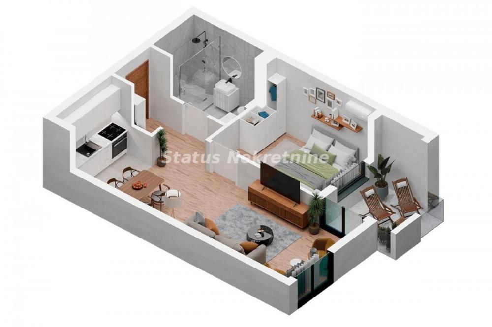 Glavna slika -Podbara-Lep Dvosoban stan 41 m2 u Pogodnom kraju-povrat PDV-065/385 8880