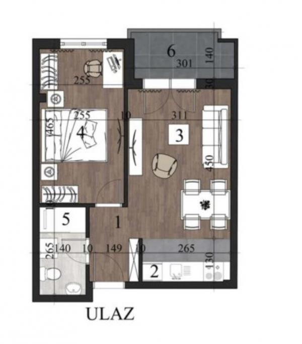 Glavna slika -Stan,NOVI SAD,TELEP,kv: 40.35, € 120550, ID: 1058492