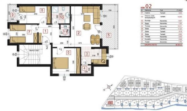 Glavna slika -Stan,NOVI SAD,ALIBEGOVAC,kv: 84.00, € 164500, ID: 1058895