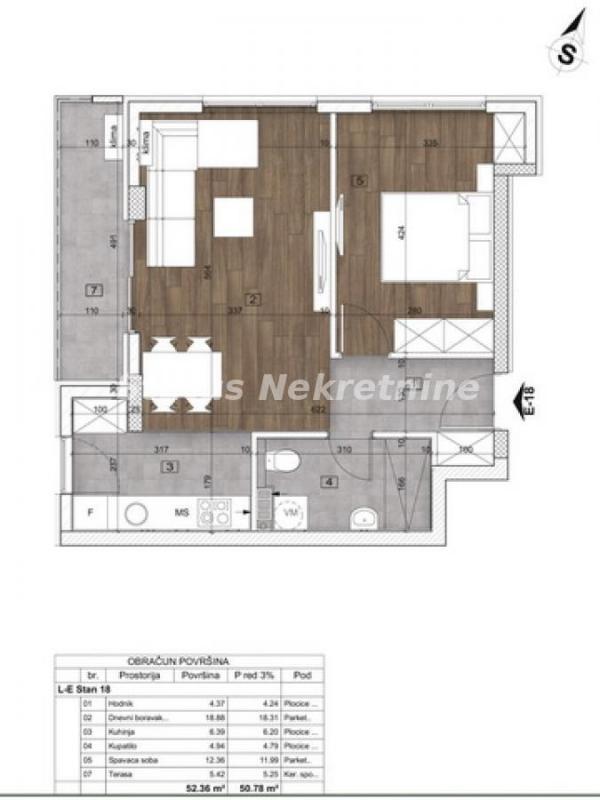 Glavna slika -Severni Telep-Lep Konforan Dvosoban stan 51 m2 u Pogodnom kraju-povrat PDV-065/385 8880