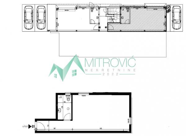 Glavna slika -Adice — Garažni stan, garsonjera, 34m², novogradnja