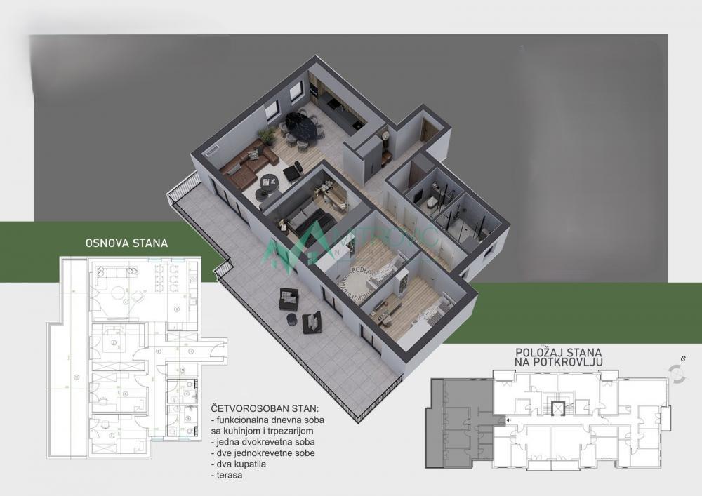 Glavna slika -PETROVARADIN TOP LOKACIJA NOVOGRADNJA LUKSUZAN 