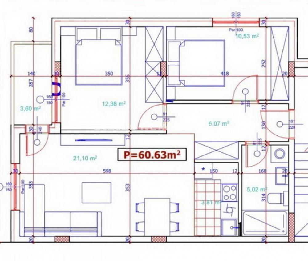 Glavna slika -Futog-Trosoban stan 61 m2 u Izgradnji sa Parking Mestom-povrat Pdv-065/385 8880