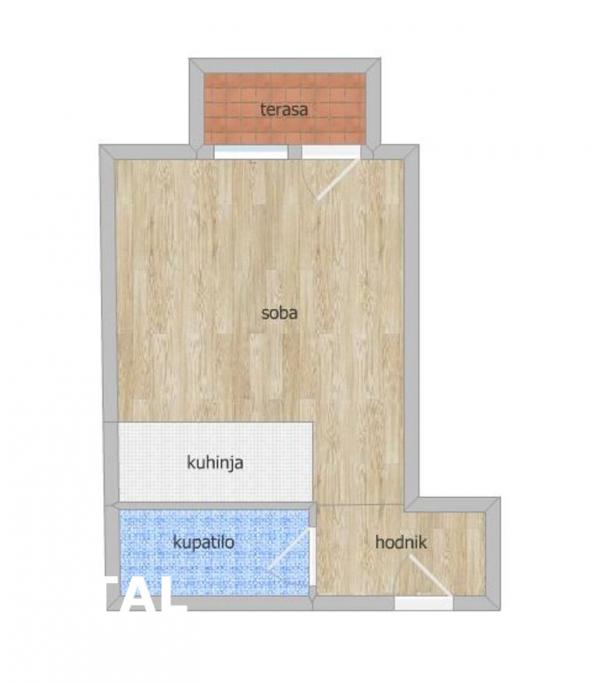 Slika 9 - Stan,NOVI SAD,NOVA DETELINARA,kv: 25.00, € 86410, ID: 1101583