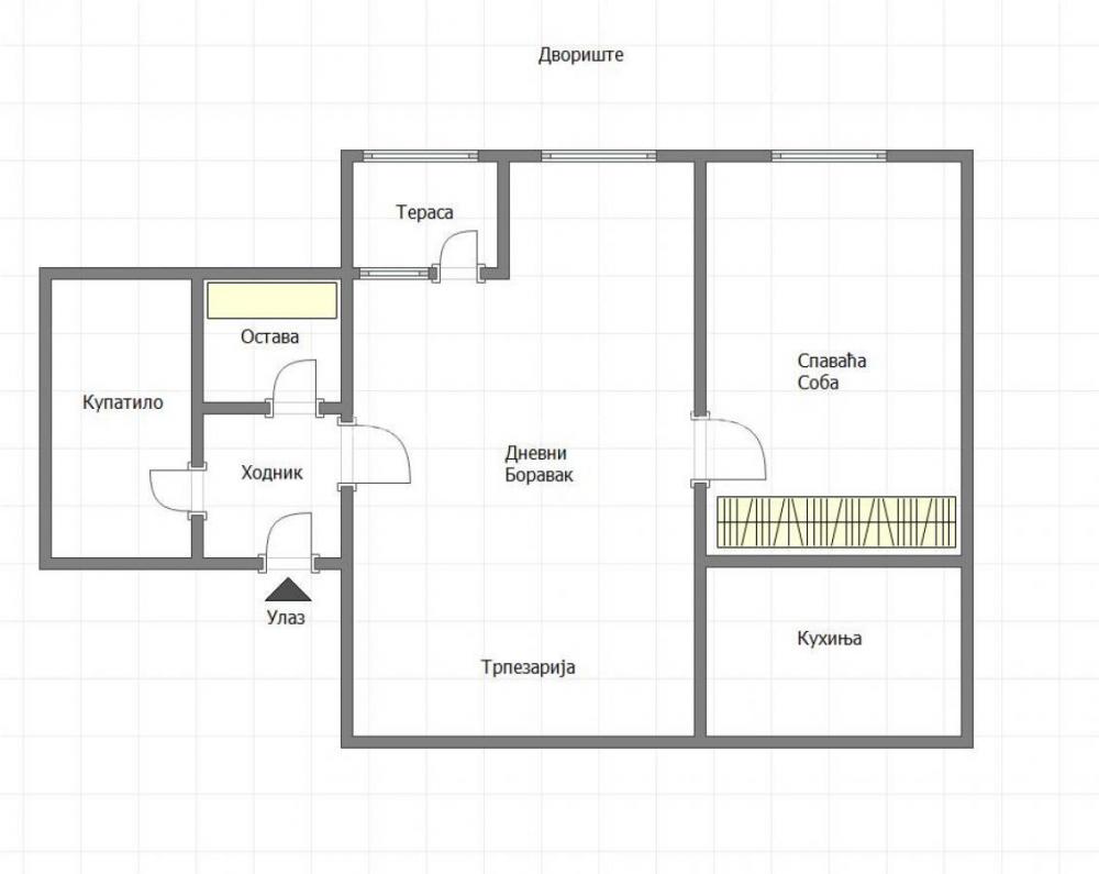 Slika 2 - Bulevar-Uknjižen Lep Dvosoban stan 53 m2 na četvrtom spratu preko puta Futoške Pijace-065/385 8880