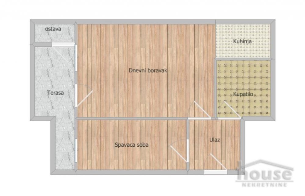 Slika 1 - Stan,NOVI SAD,BULEVAR EVROPE,kv: 37.00, € 125000, ID: 1064763