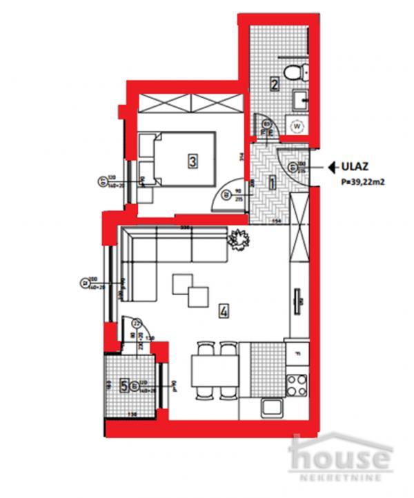 Glavna slika -Stan,NOVI SAD,TELEP,kv: 39.00, € 90200, ID: 1064745