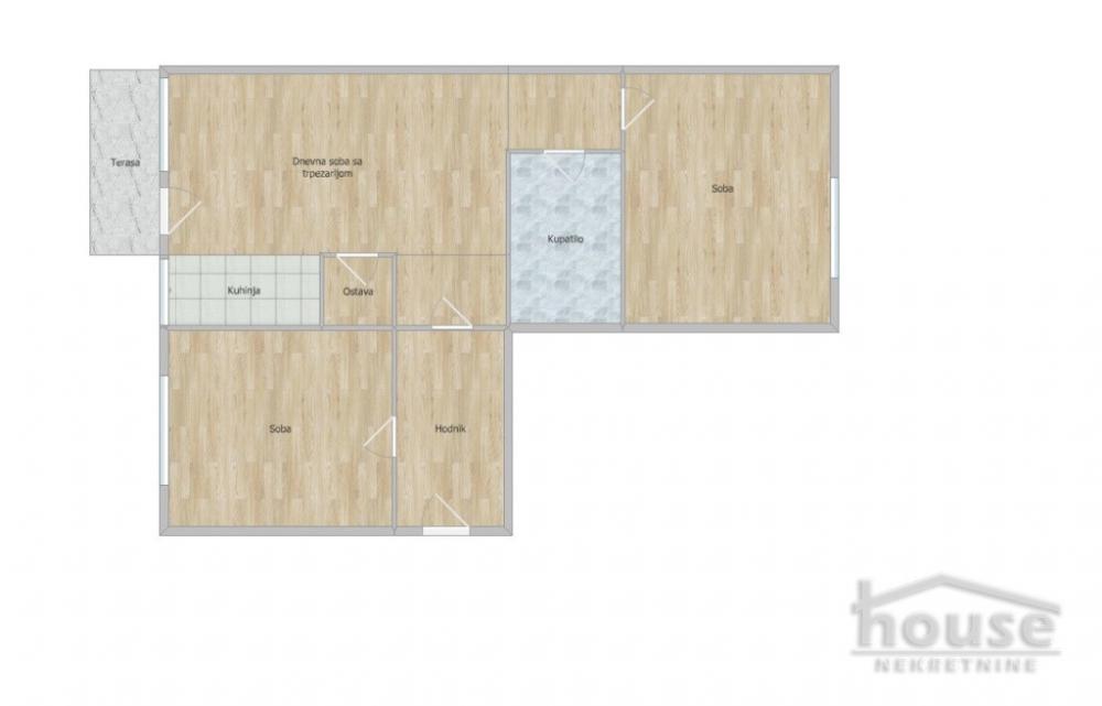 Slika 1 - Stan,NOVI SAD,ZELEZNICKA STANICA,kv: 69.00, € 160000, ID: 1064824