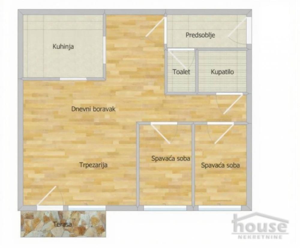 Slika 9 - Stan,NOVI SAD,ADAMOVIĆEVO NASELJE,kv: 64.00, € 180000, ID: 1064875