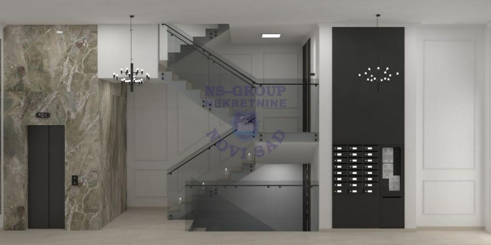 Slika 3 - Trosoban, 61m2, Novi Sad centar Novi Sad, sa terasom, ima lift