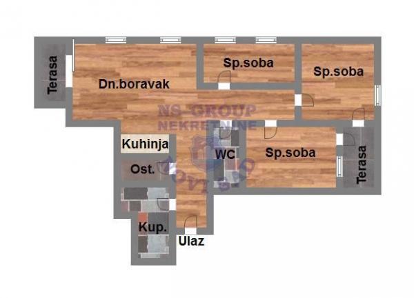 Glavna slika -Četvorosoban, 94m2, Adice Novi Sad