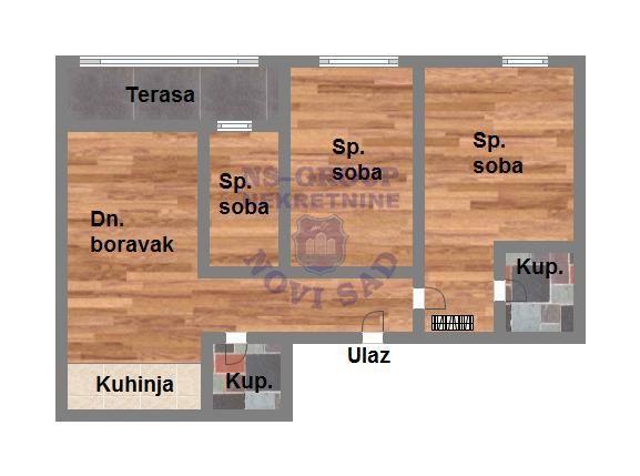 Glavna slika -Prodaja stana, 85m2, Bulevar patrijarha Pavla (Somborski bulevar) Novi Sad