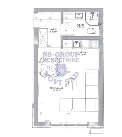 Glavna slika -Garsonjera na Novom Naselju