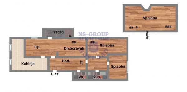 Glavna slika -Troiposoban, 94m2, Novo naselje Novi Sad