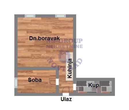 Slika 5 - Jednoiposoban, 24m2, Bulevar patrijarha Pavla (Somborski bulevar) Novi Sad