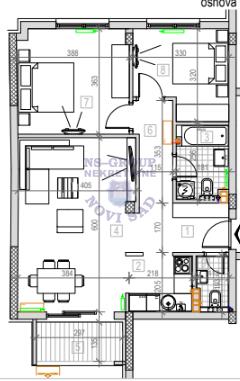 Glavna slika -Trosoban, 71m2, Podbara Novi Sad, sa terasom, ima lift