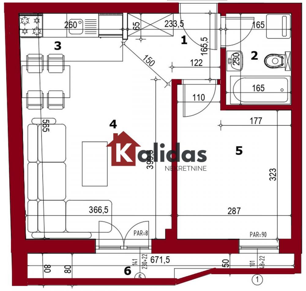 Slika 7 - Stan,PETROVARADIN,PETROVARADIN,kv: 39, € 100500, ID: 1008308