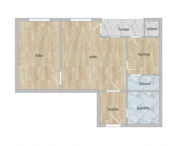 Slika 8 - Stan,NOVI SAD,NOVA DETELINARA,kv: 46.00, € 116000, ID: 1101521