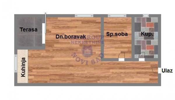 Glavna slika -~Jednoiposoban stan u izgradnji na Adicama~