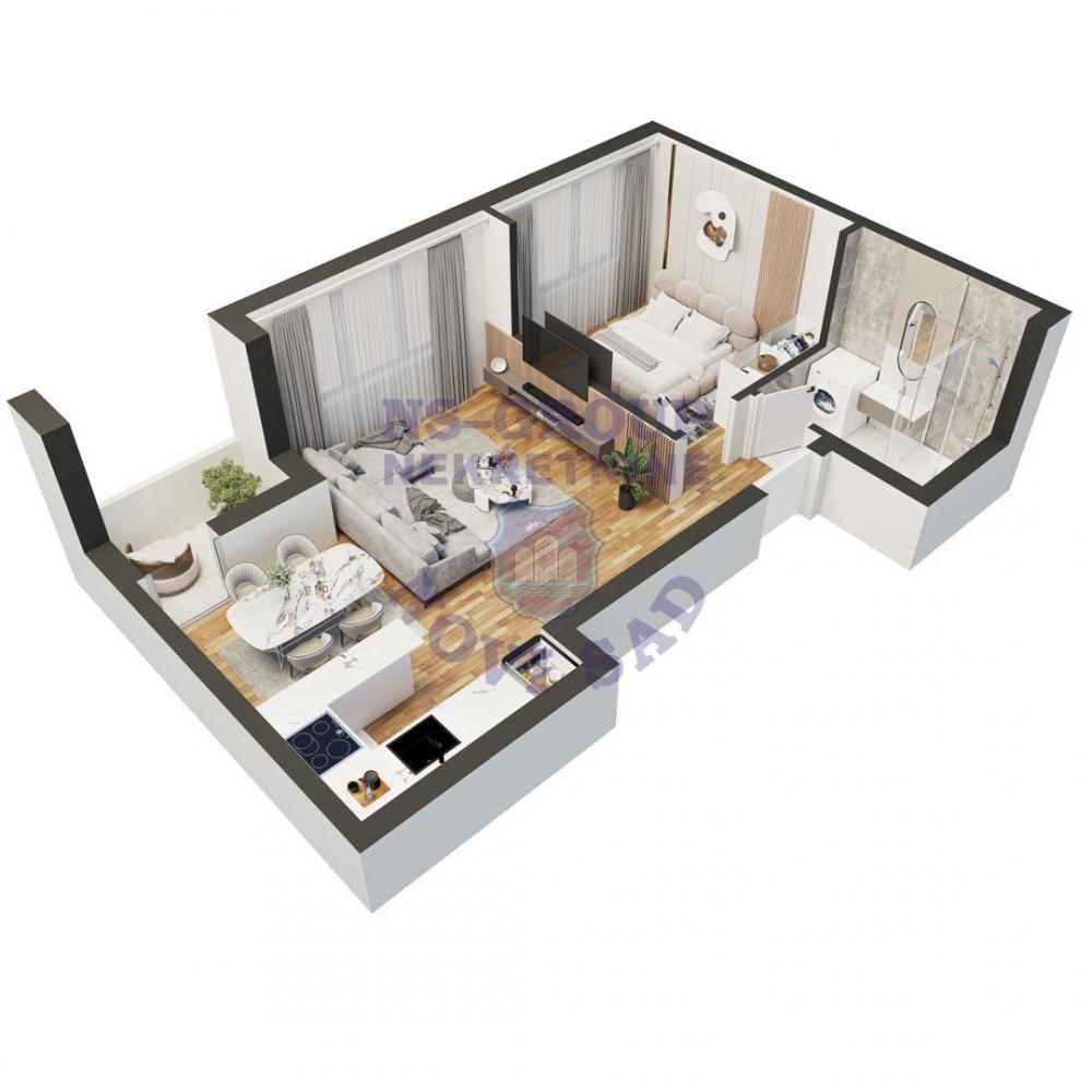 Glavna slika -Dvosoban, 41m2, Adice Novi Sad, sa terasom