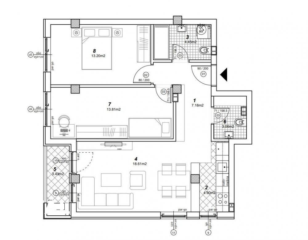 Glavna slika -Stan,NOVI SAD,TELEP,kv: 67.00, € 145260, ID: 1101407